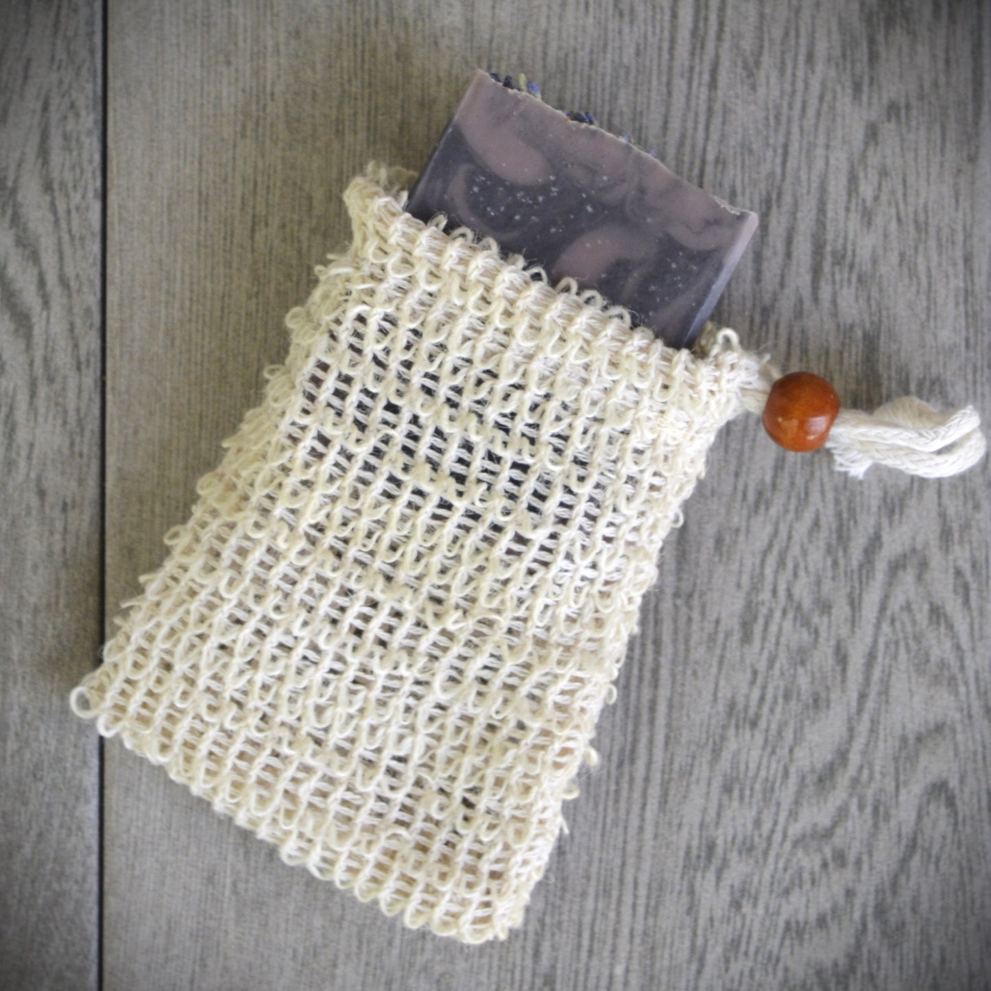 scrubby soap bag